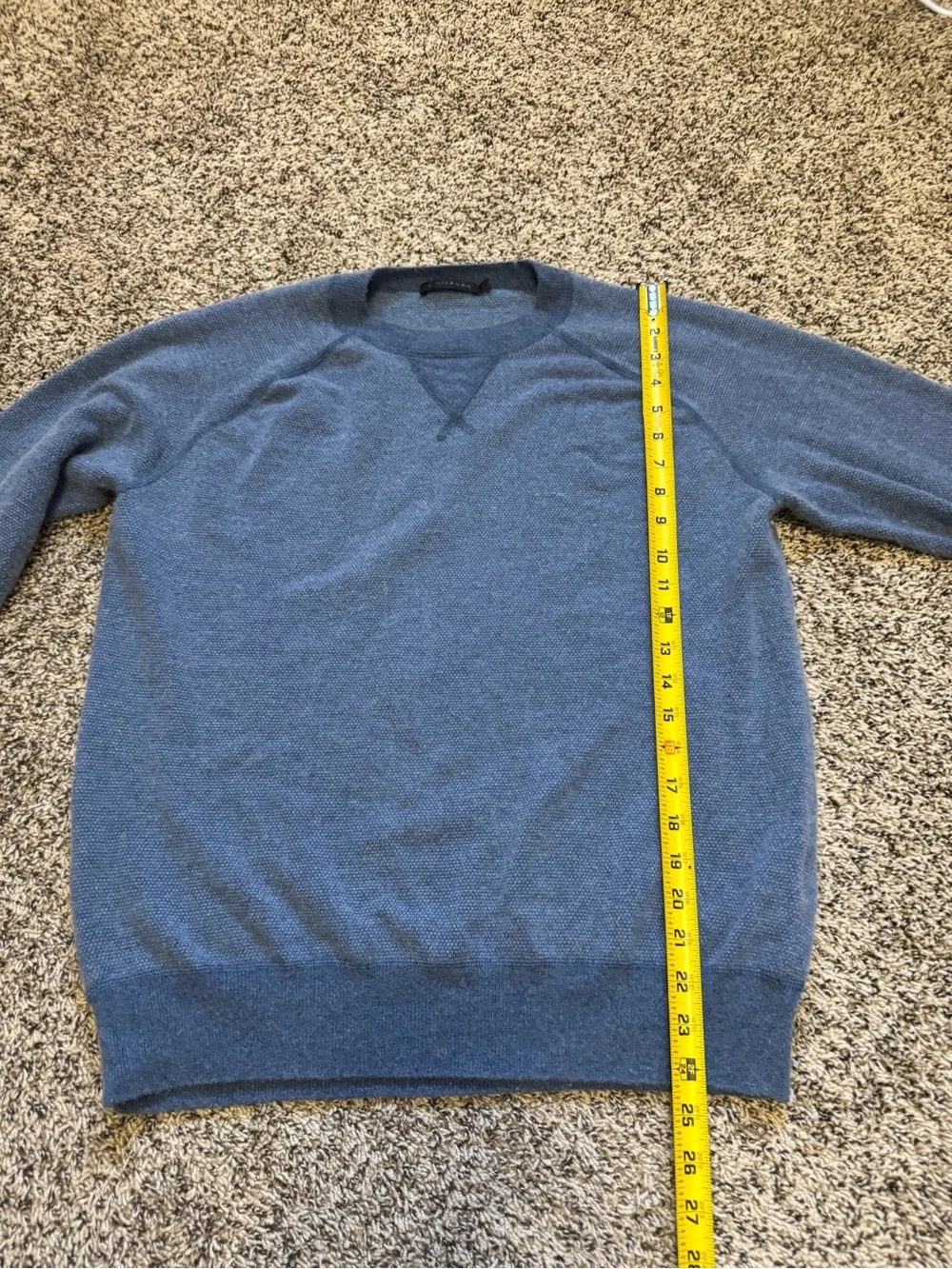 J. Hilburn Men’s Wool and Cashmere Blend Crewneck Sweater